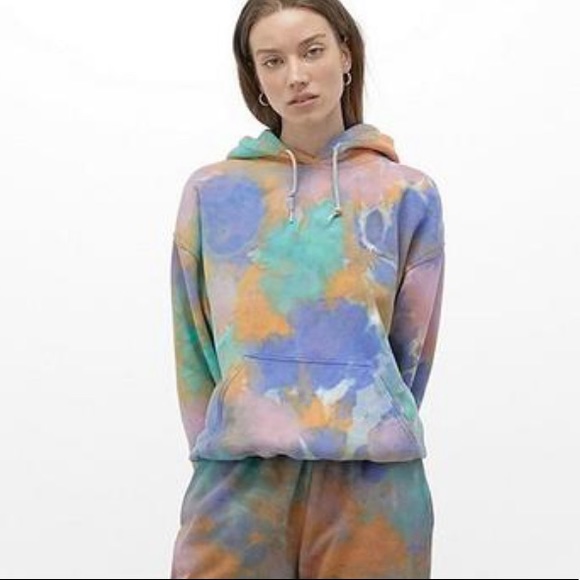 Urban Outfitters Tops - iets frans Tie-Dye Hoodie Sweatshirt